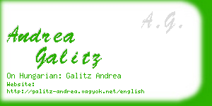 andrea galitz business card
